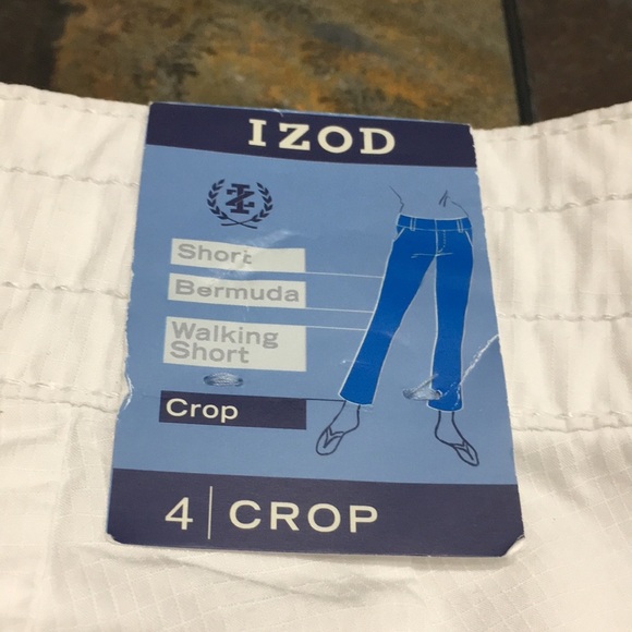 IZOD White cropped pants. NWT. Size 4 crop - Picture 4 of 8